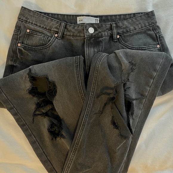 Black denim mom jeans - Picture 1 of 3